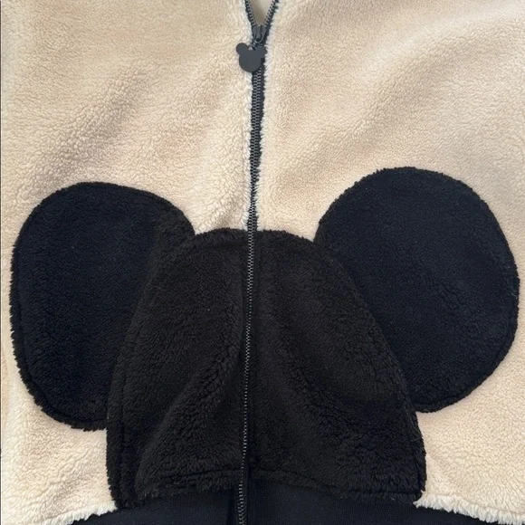 Forever 21 x Disney Black and Cream Hoodie with Ears 🖤 - Picture 5 of 9